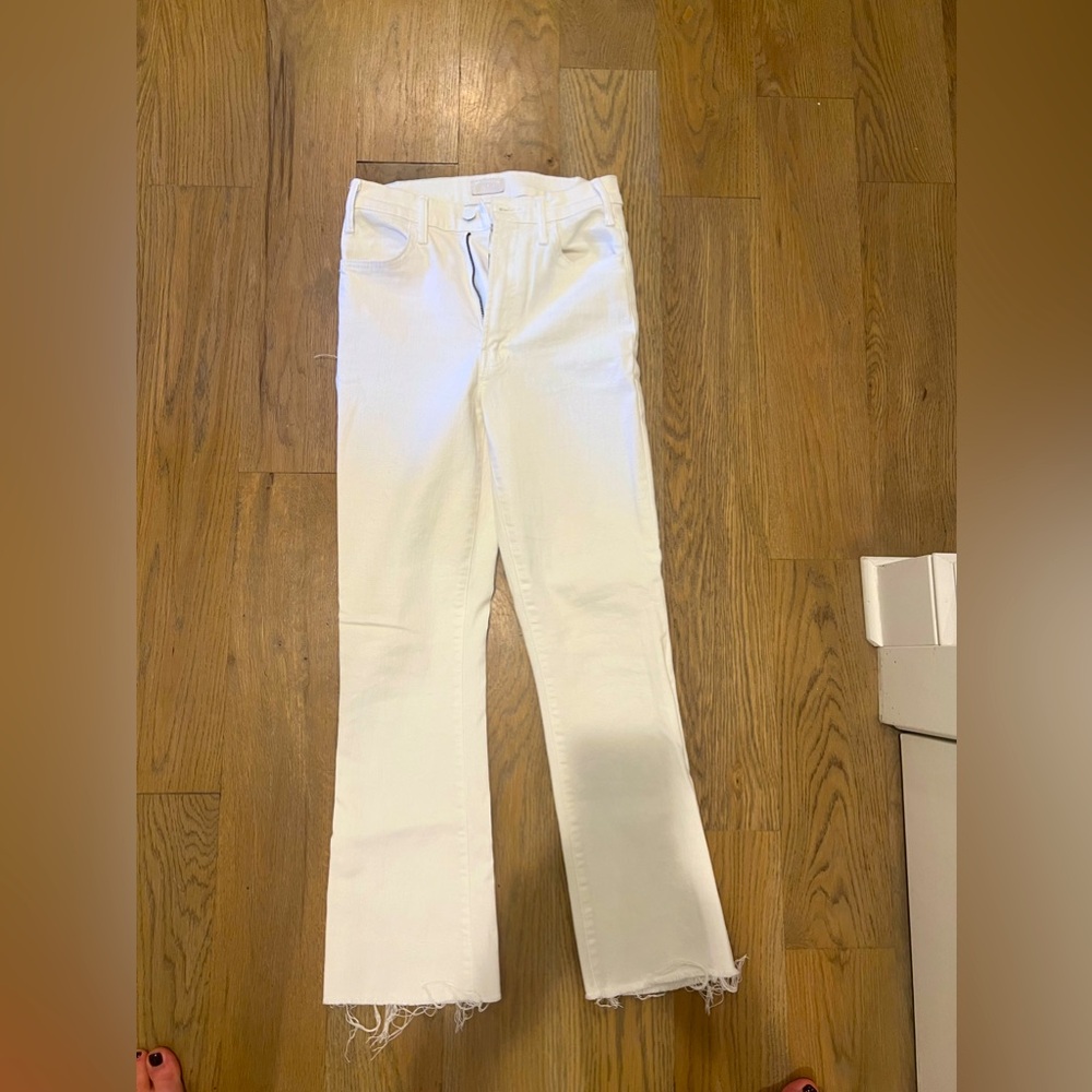 Mother jeans The Hustler ankle fray size 26